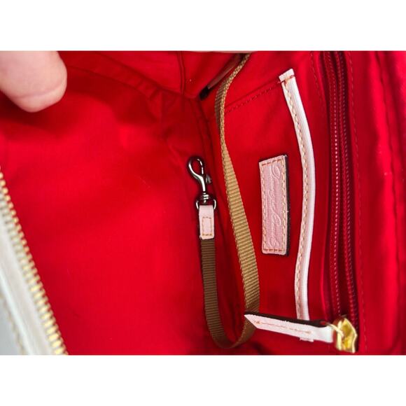 Dooney & Bourke Authenticated Sawyer White Saffiano Leather Crossbody Bag - Picture 13 of 14